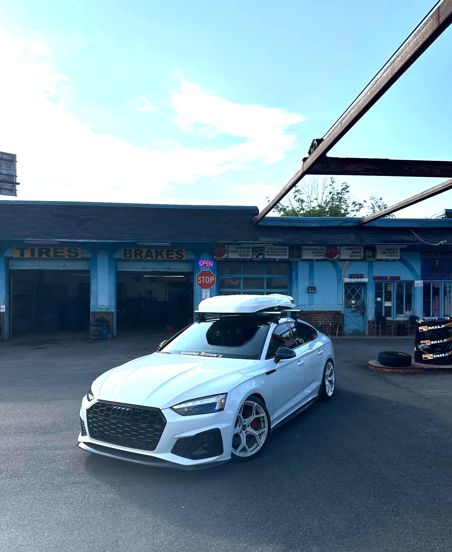Audi at shop